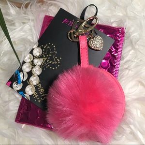 Betsy Johnson Compact Mirror Keychain